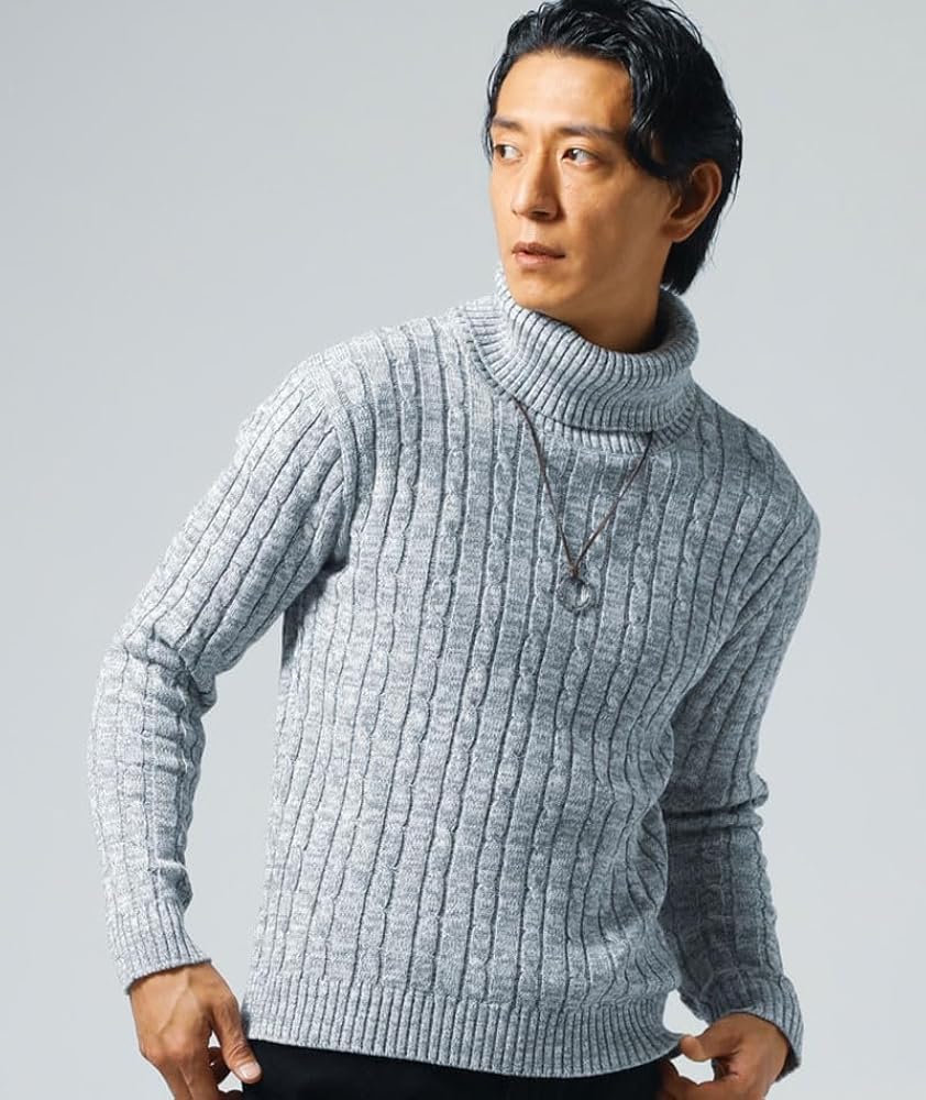 munsingwear 長袖ハイネックセーター 黒 WEAR SHiFT】ミドルゲージハイネックニット【長袖】【カシミヤ混